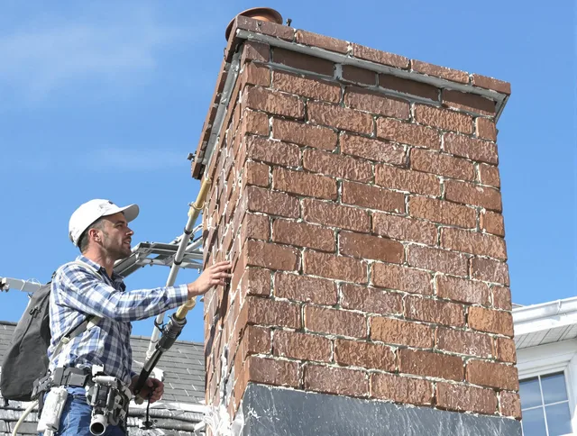 Brickwork for a chimney rebuild by Norco Chimney Sweep in Norco, CA