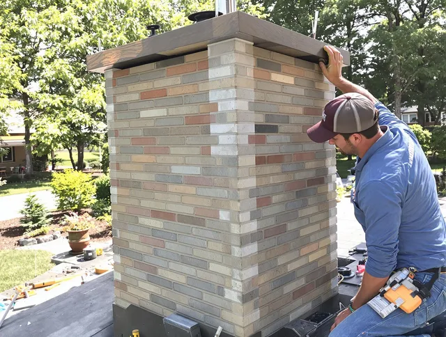 Norco Chimney Sweep completing a modern chimney remodel in Norco, CA