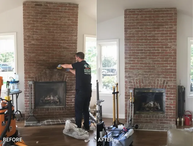 Finished chimney sweeping service by Norco Chimney Sweep in Norco, CA