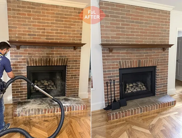 Norco Chimney Sweep carefully sanitizing a fireplace in Norco, CA