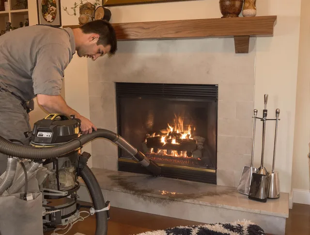 Routine fireplace upkeep by Norco Chimney Sweep in Norco, CA