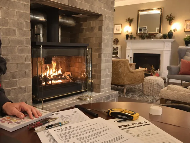 Norco Chimney Sweep verifying fireplace safety measures in Norco, CA